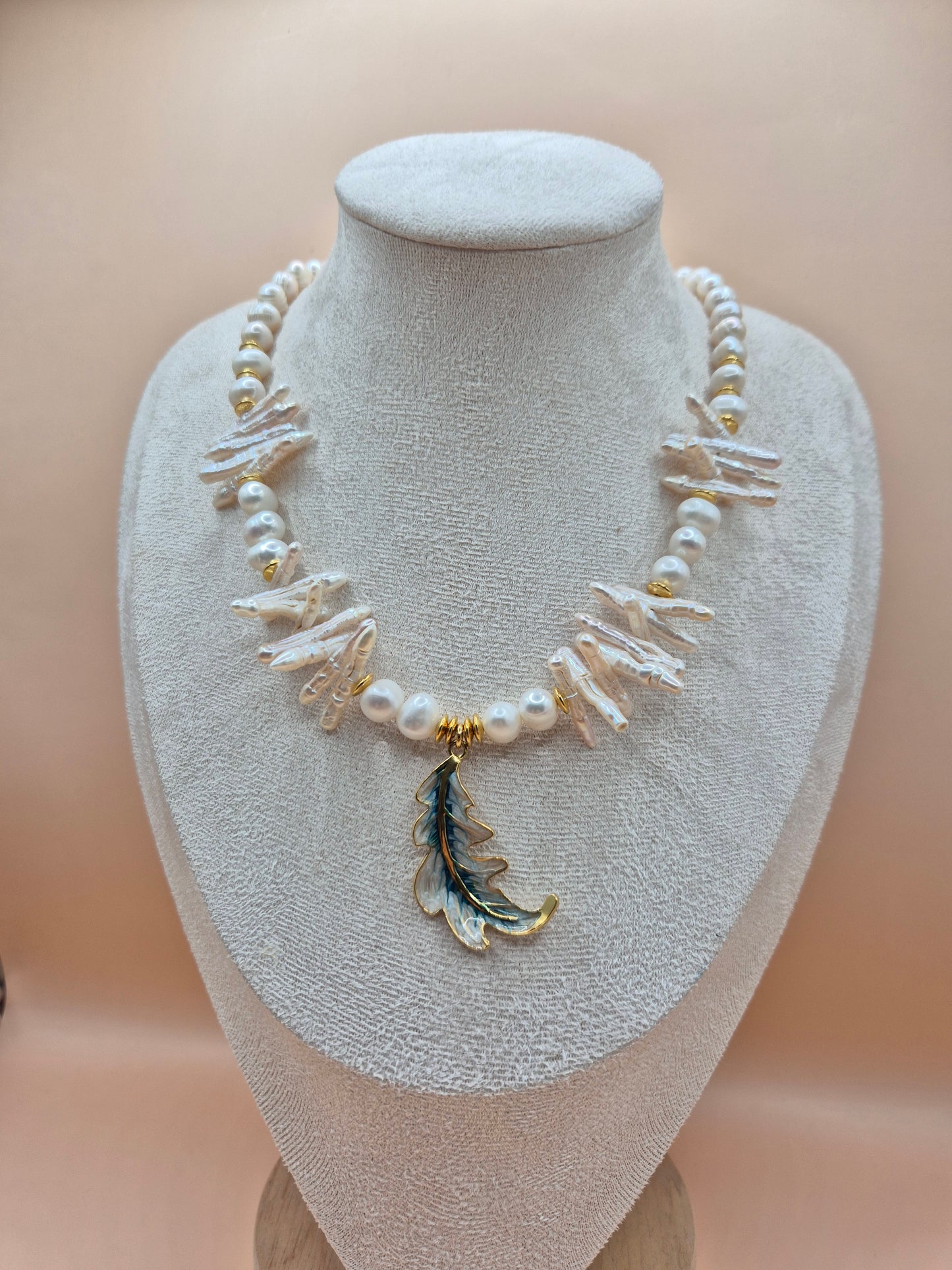 Thalassa İnci kolye, Gerçek Doğal Barok inci Kolye