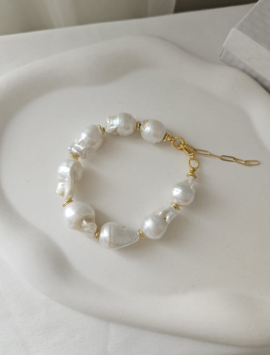 Gerçek Doğal Barok İnci Bileklik