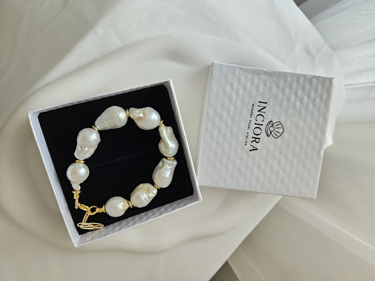 Gerçek Doğal Barok İnci Bileklik