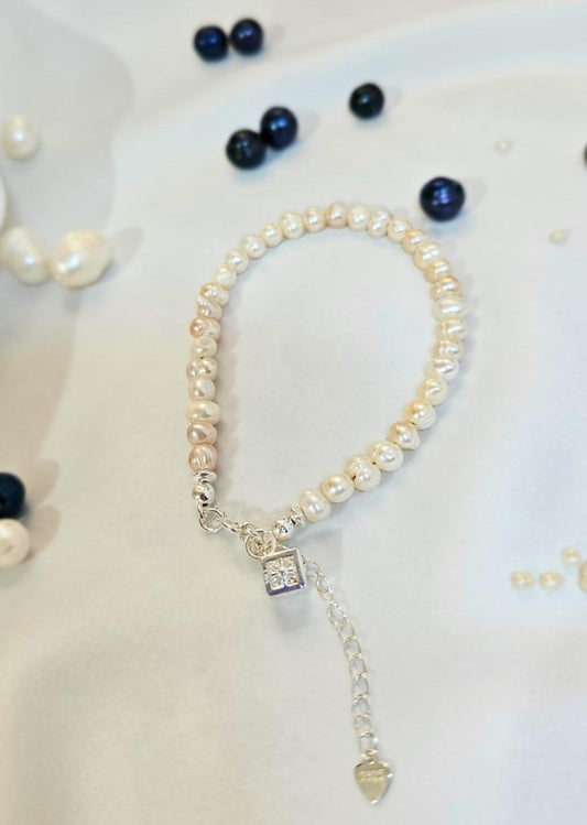 İnci Gümüş Bileklik