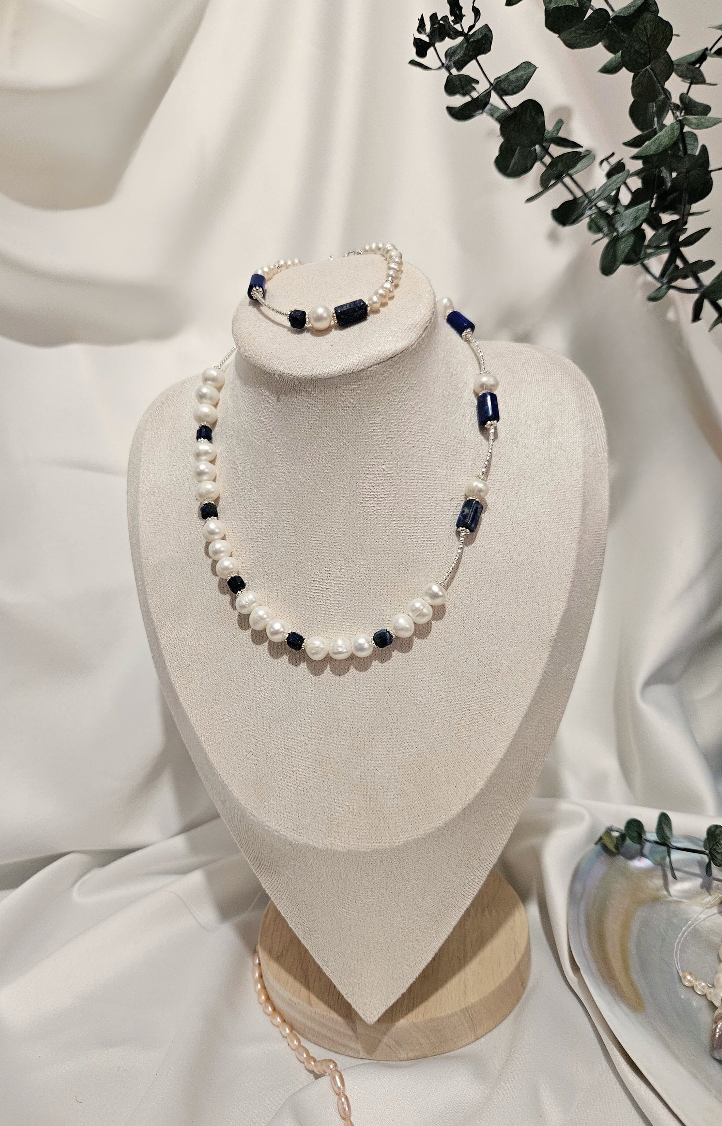 Lapis Lazuli İnci Set