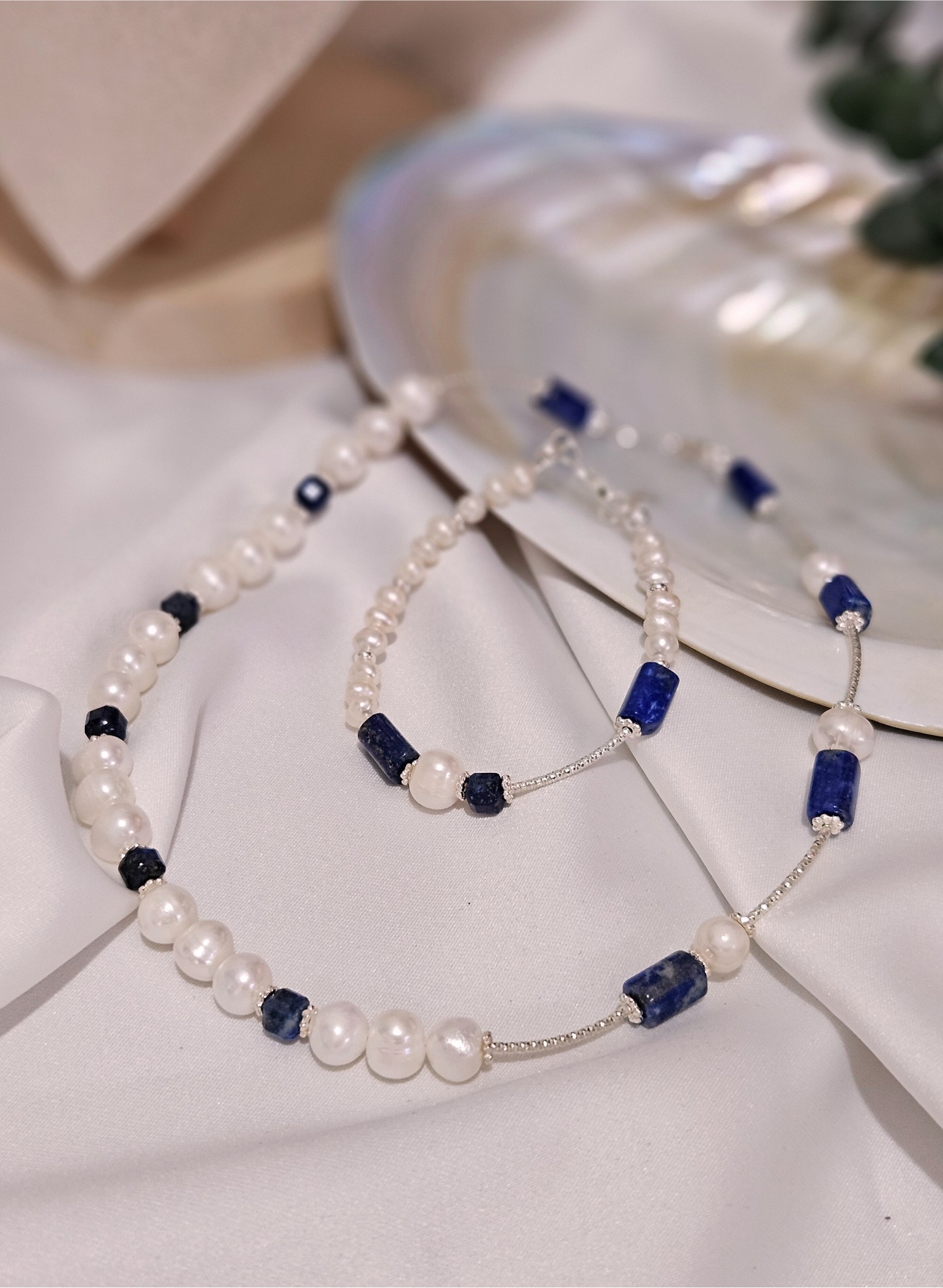 Lapis Lazuli İnci Set