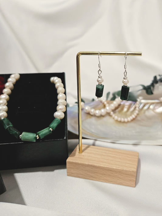 Love Forever Zümrüt-İnci Set