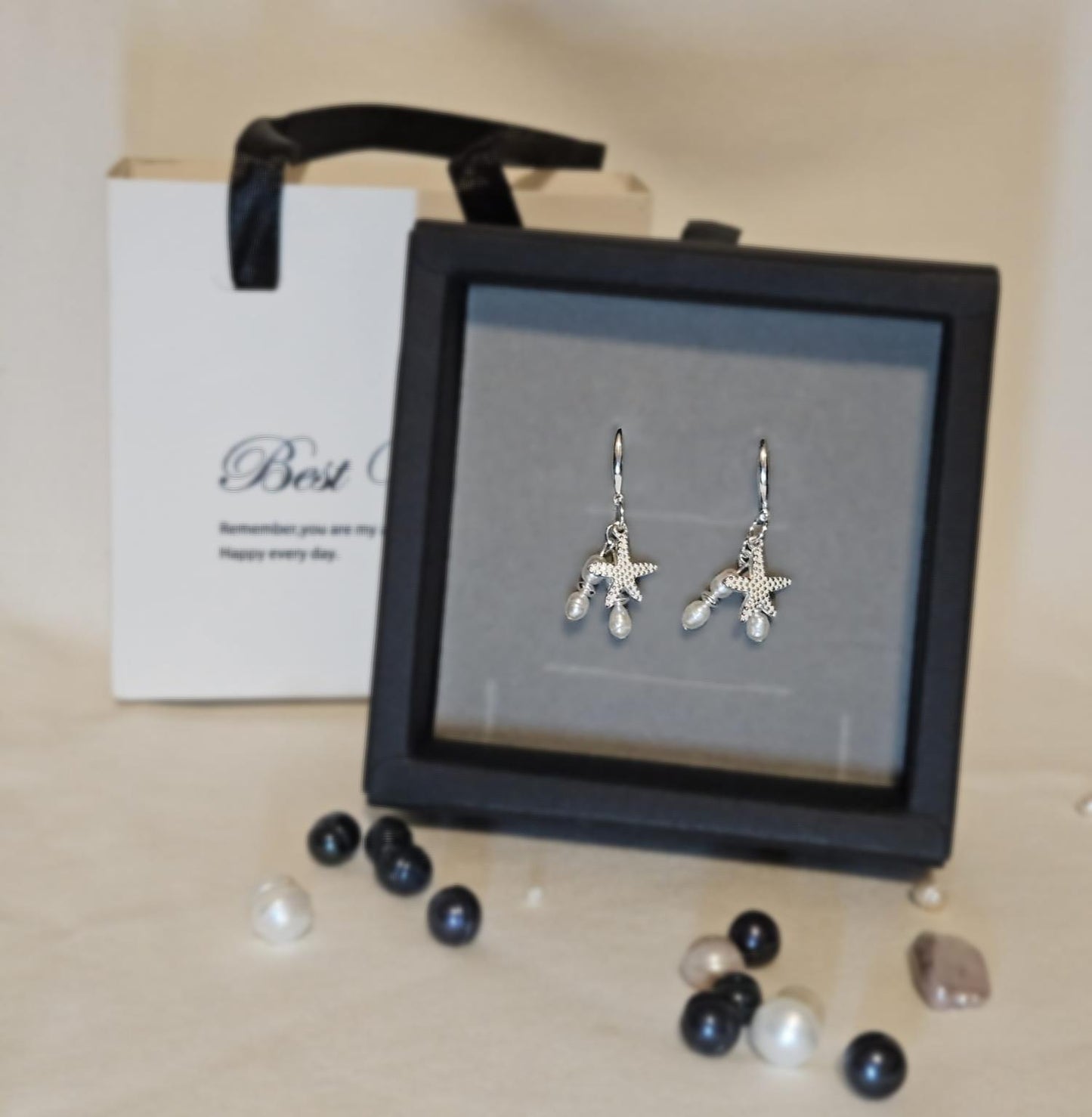 Silver Star İnci Gümüş Küpe